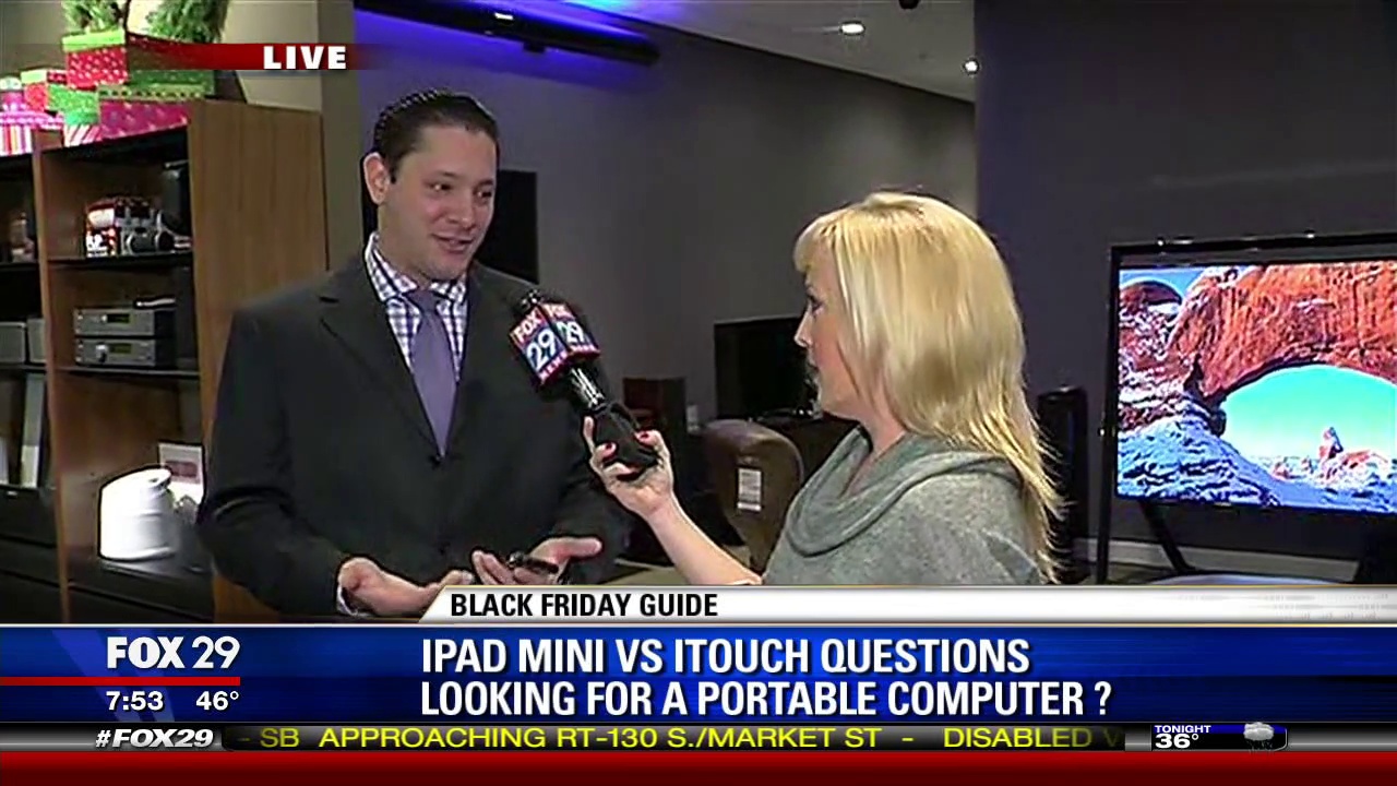 Fox 29 Philadelphia iPad Mini vs iPod Touch